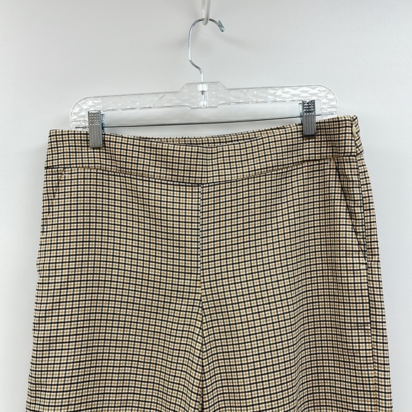 Ann Taylor LOFT Plaid High Rise Wide Leg Trouser Crop Pant Preppy Academia 6 - Picture 4 of 11